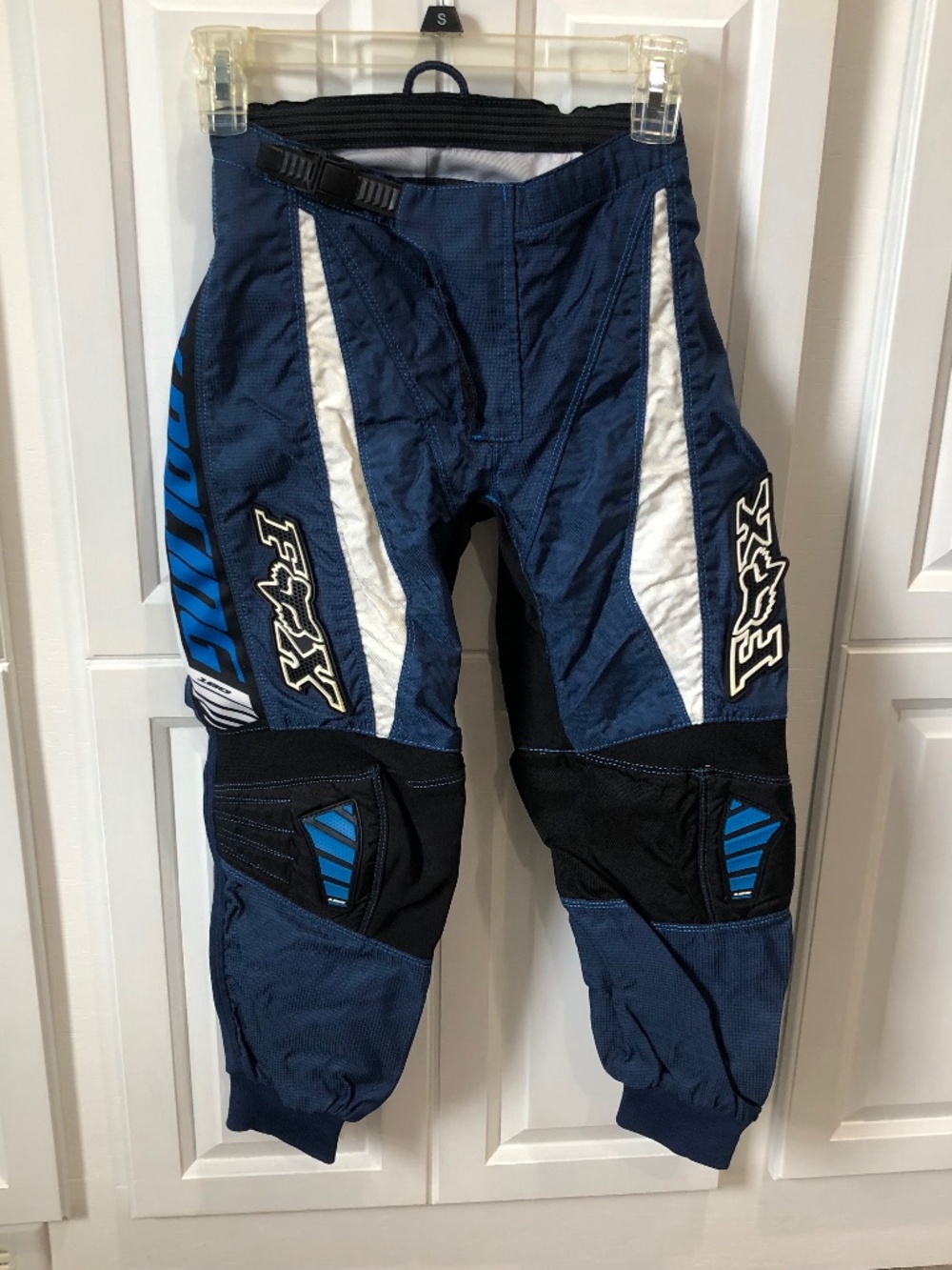 Fox Racing 180 Youth Boys Motocross Pants Blue Black Size 10/26 MX Dirt Bike